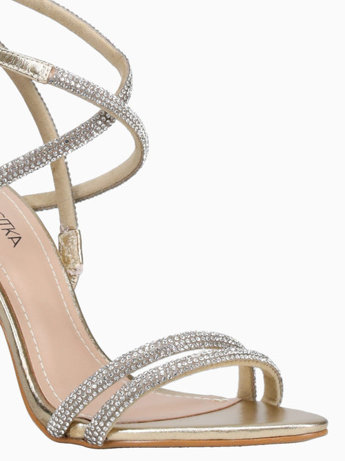 Whitley Champagne Nappa Metal Champagne / 5 / M