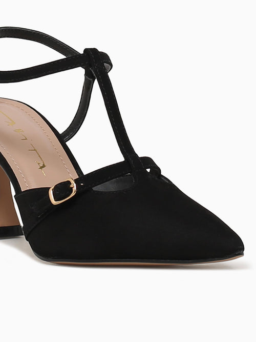 Theoni Preto Nobuck Black / 5 / M