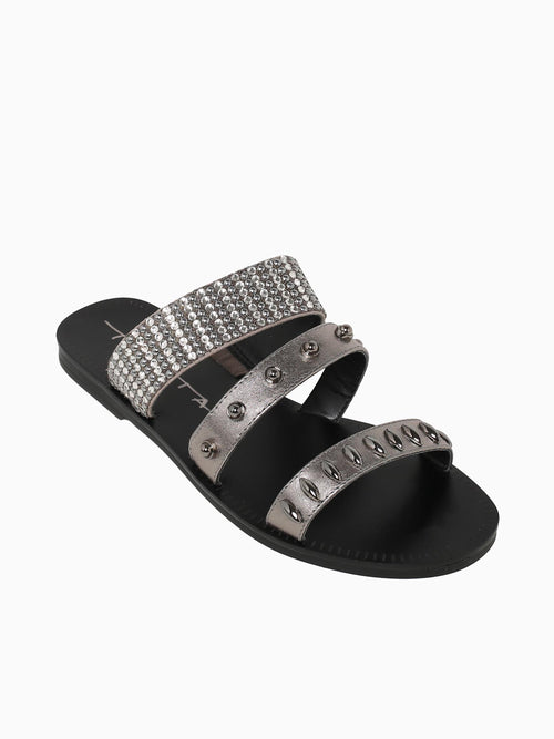 Titiana Pewter Onix lumina Rafia Pewter / 5 / M