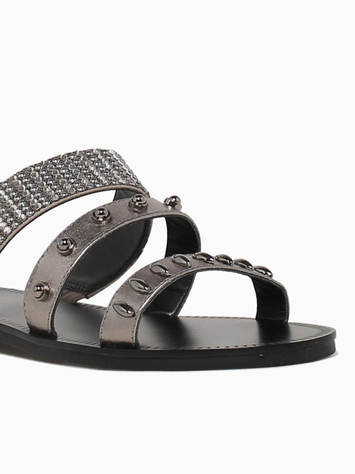 Titiana Pewter Onix lumina Rafia Pewter / 5 / M