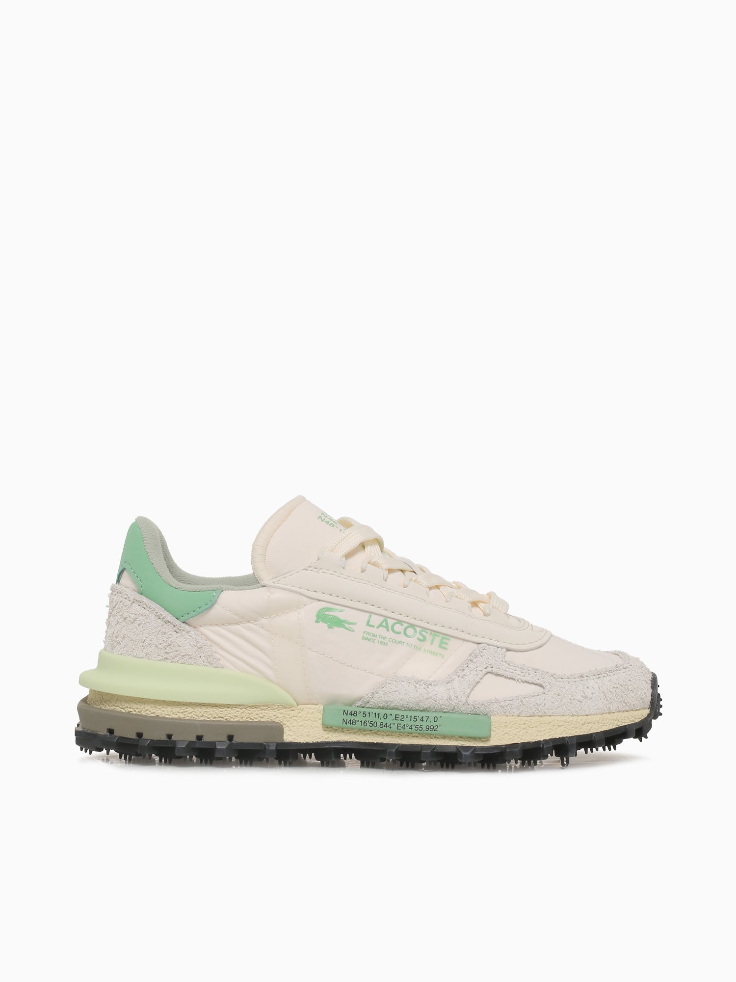 Elite Active Off Wht Grn mesh Off White / 5 / M