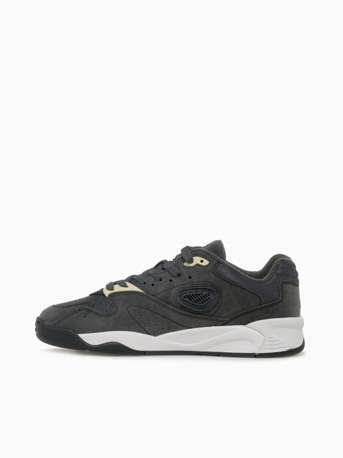 Game Trainer Black Wht leather Black White / 7 / M