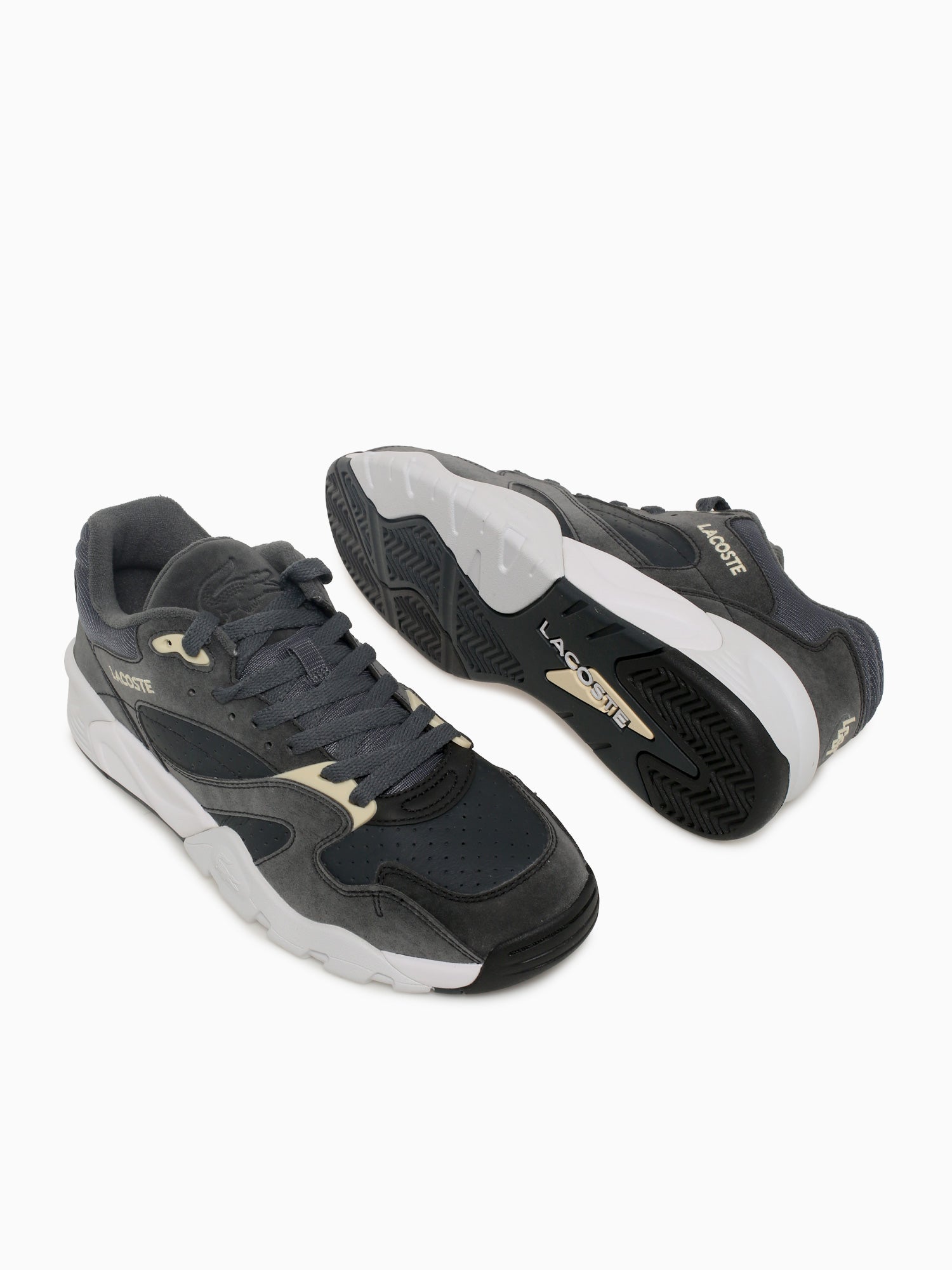 Game Trainer Black Wht leather Black White / 7 / M