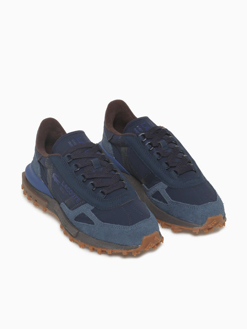 Elite Active Navy Brown mesh Suede Navy / 7 / M