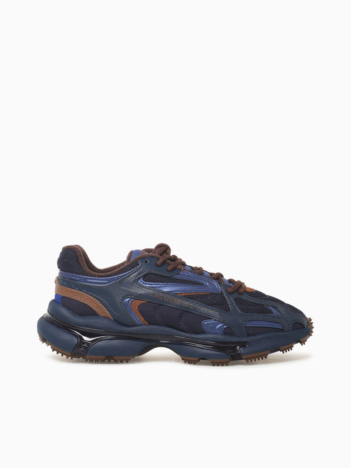 L003 2k24 Navy Dk.brown leather Mesh Navy / 7 / M