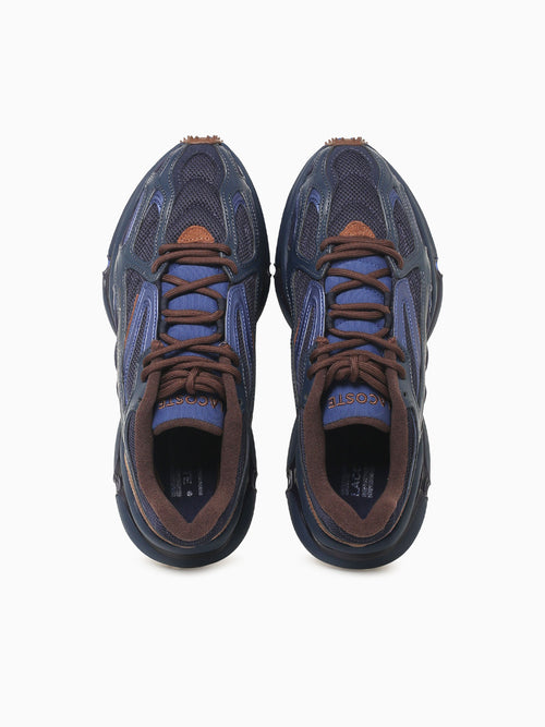L003 2k24 Navy Dk.brown leather Mesh Navy / 7 / M
