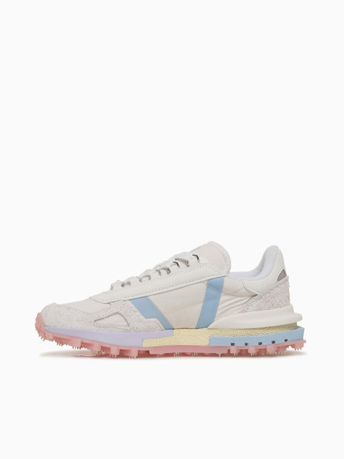 Elite Active Offwhite Blu mesh Suede
