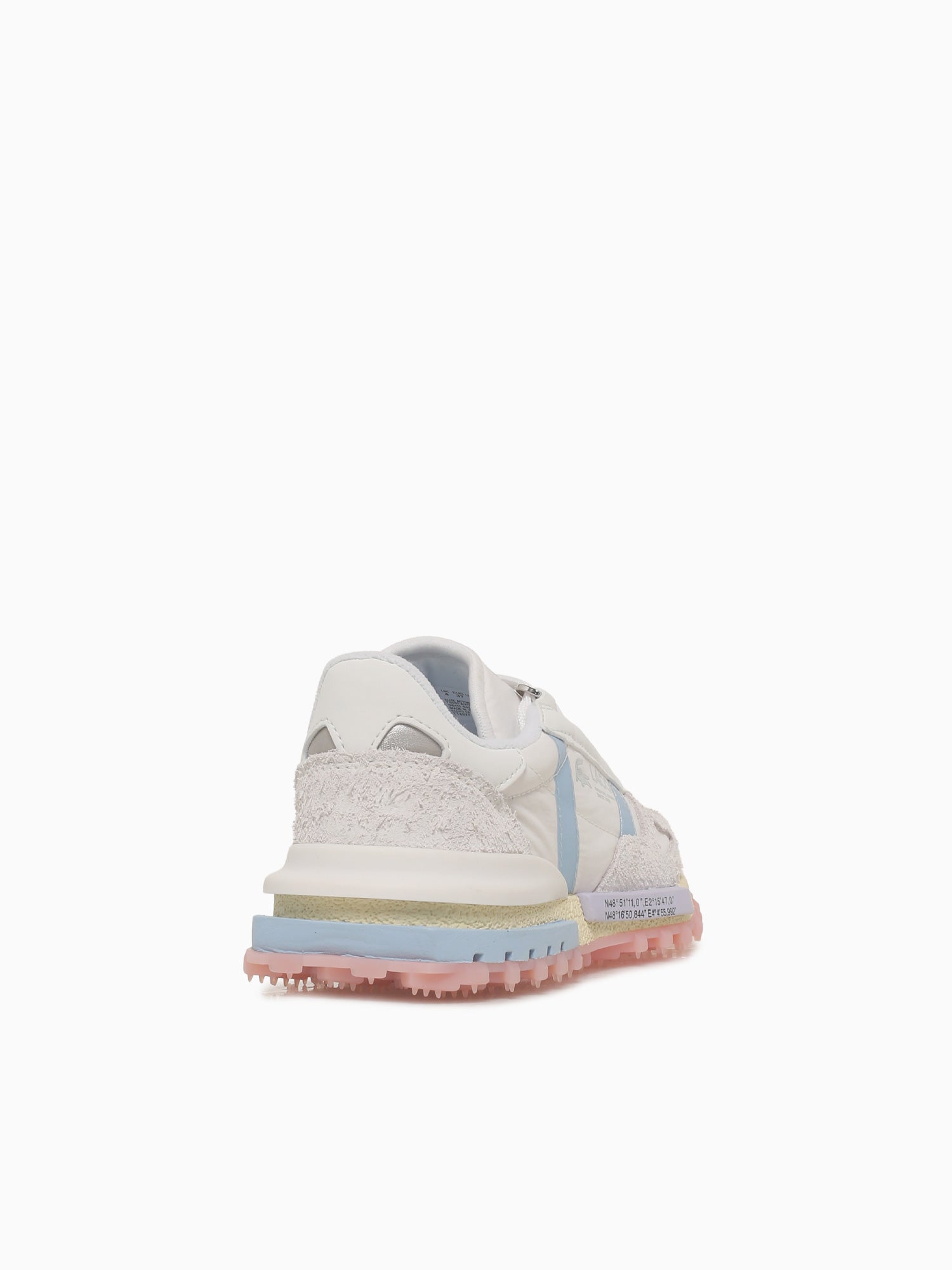 Elite Active Offwhite Blu mesh Suede