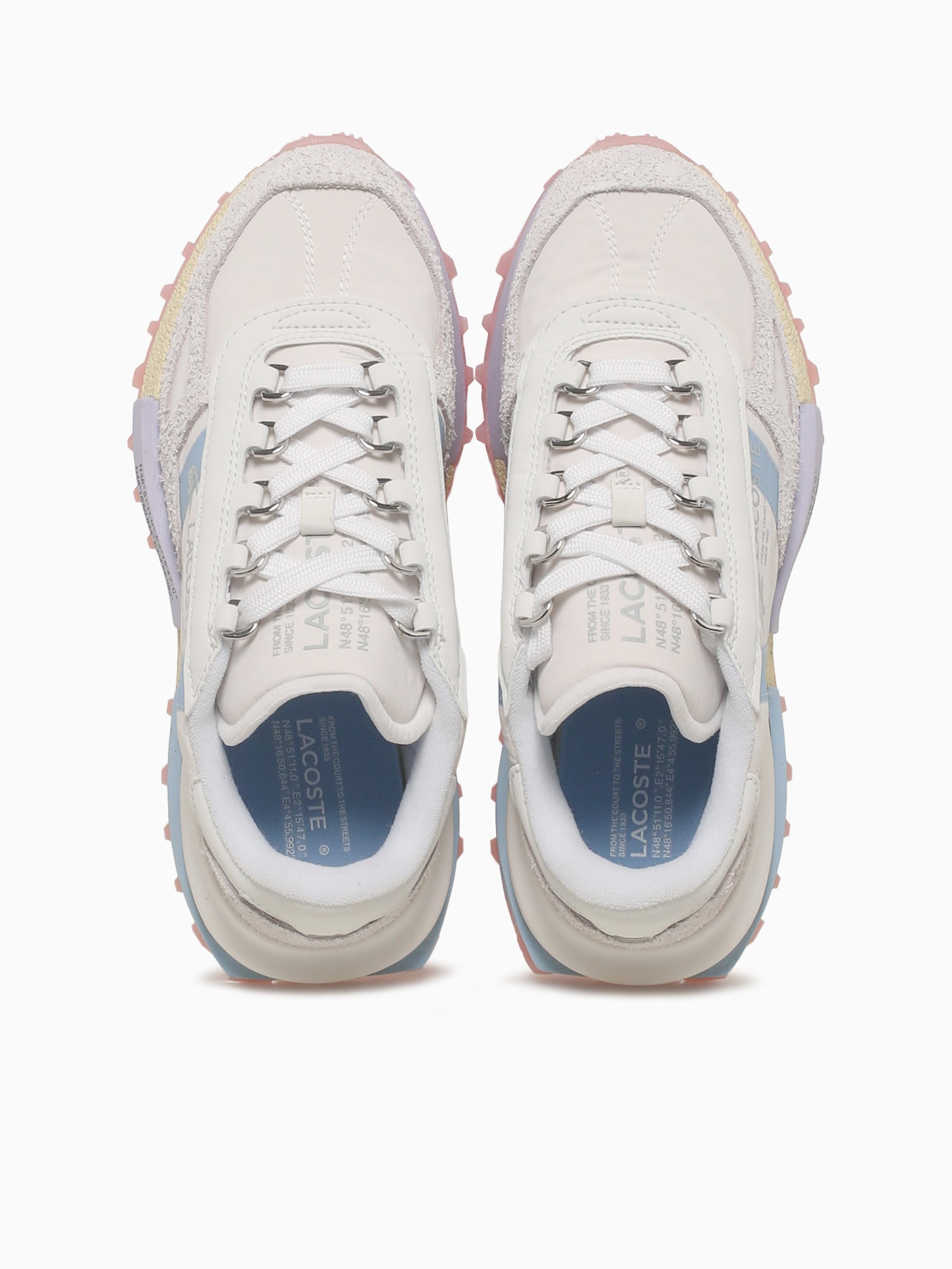 Elite Active Offwhite Blu mesh Suede