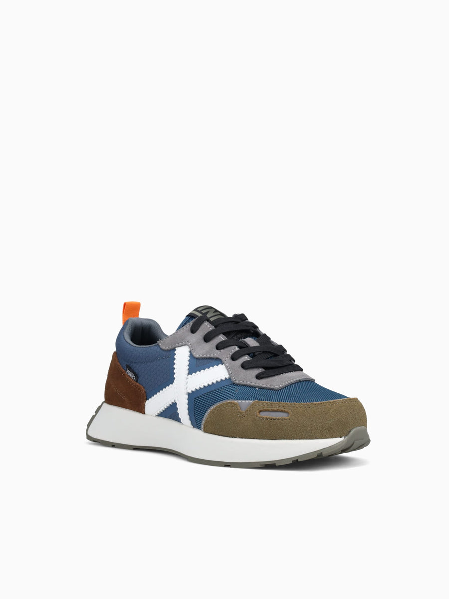 Xemine Marron Azul Blanco suede Mesh Navy / 40 / M