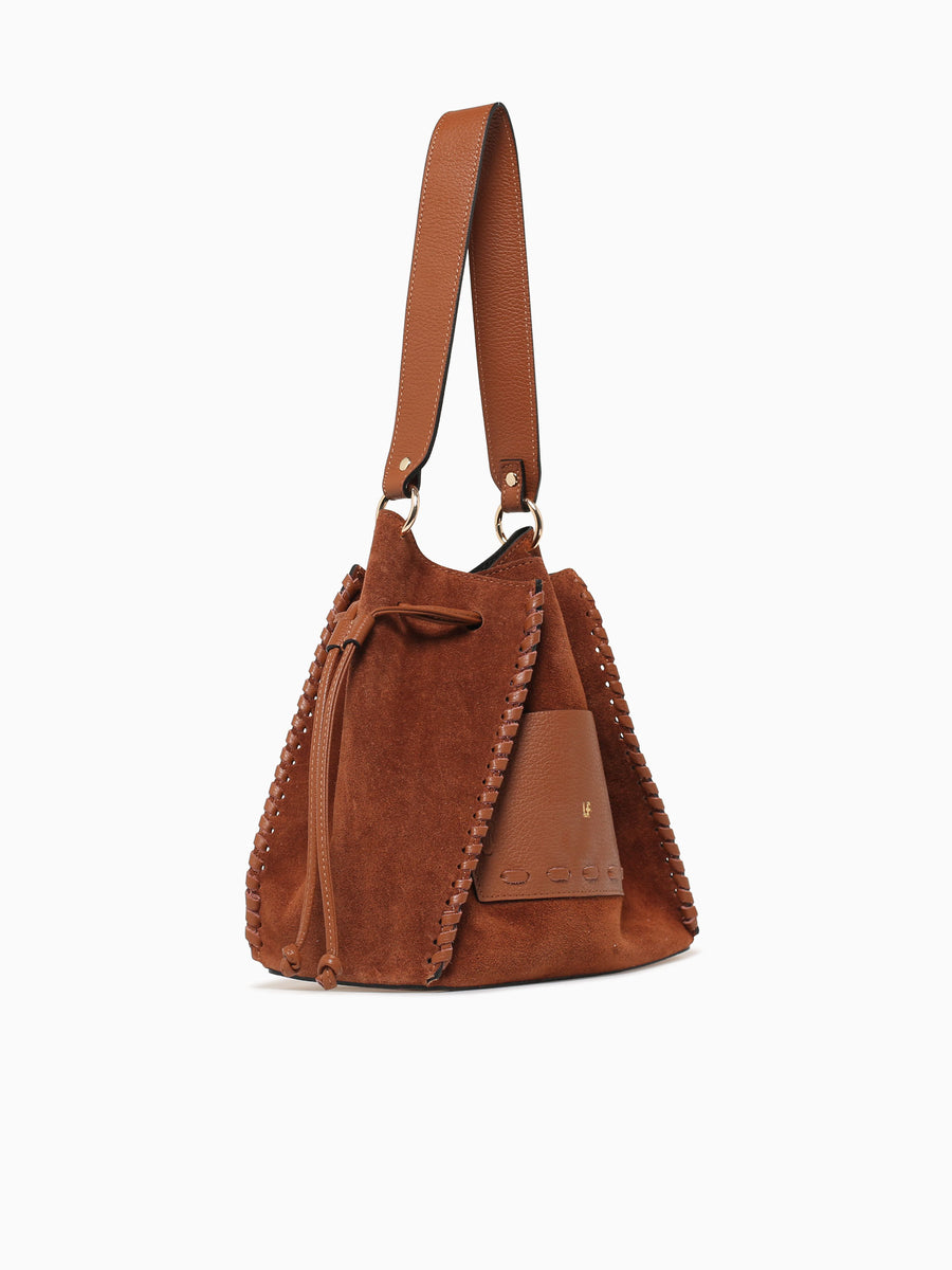 Ela Cuoio Suede Leather Cognac