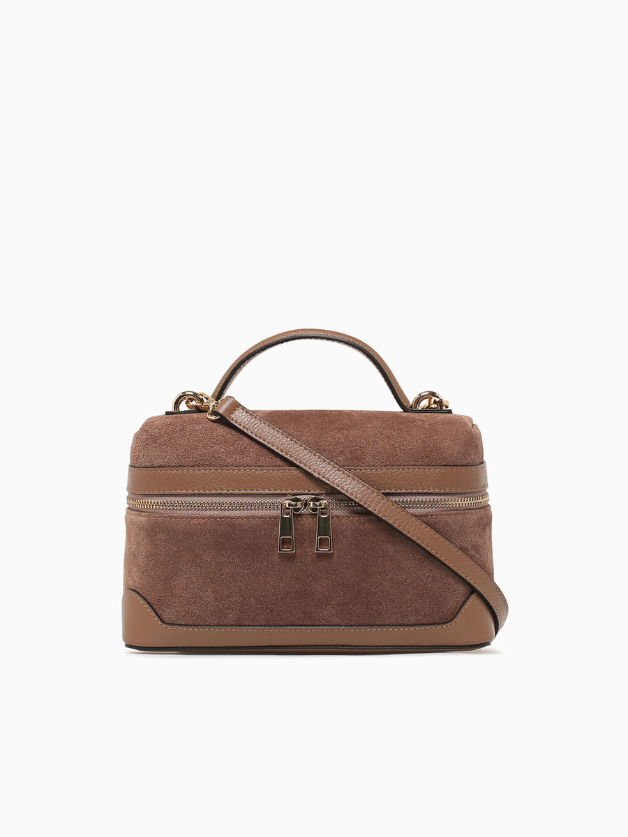 Alba Taupe Suede Leather Taupe
