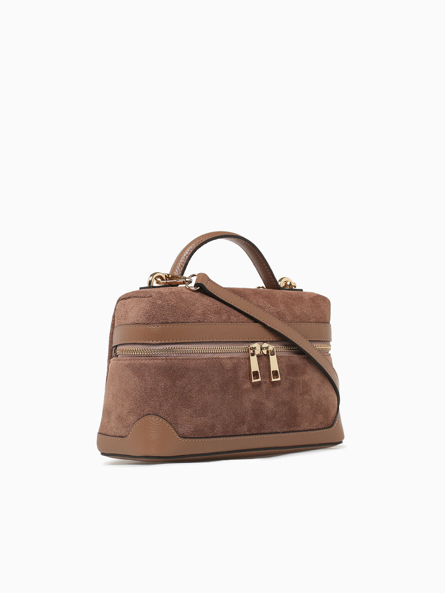 Alba Taupe Suede Leather Taupe