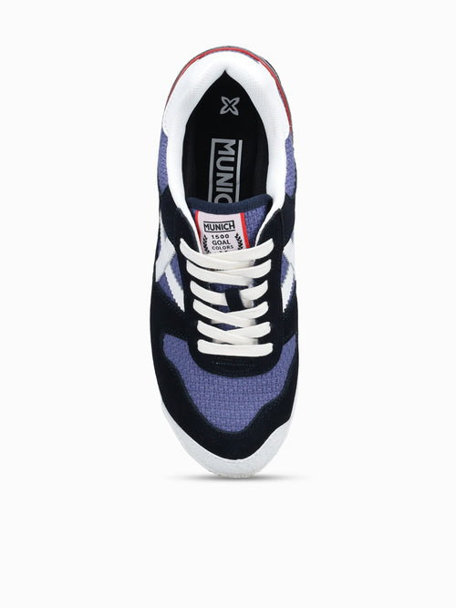 Goal Navy Azul Blanco suede Fabric Navy / 40 / M