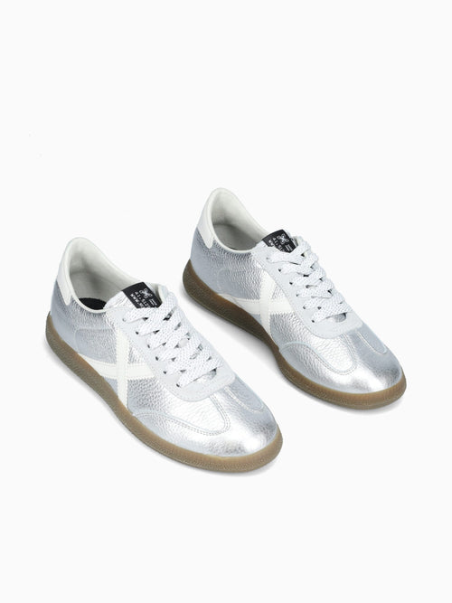 Barru Woman Plata Blacno leather Silver / 36 / M