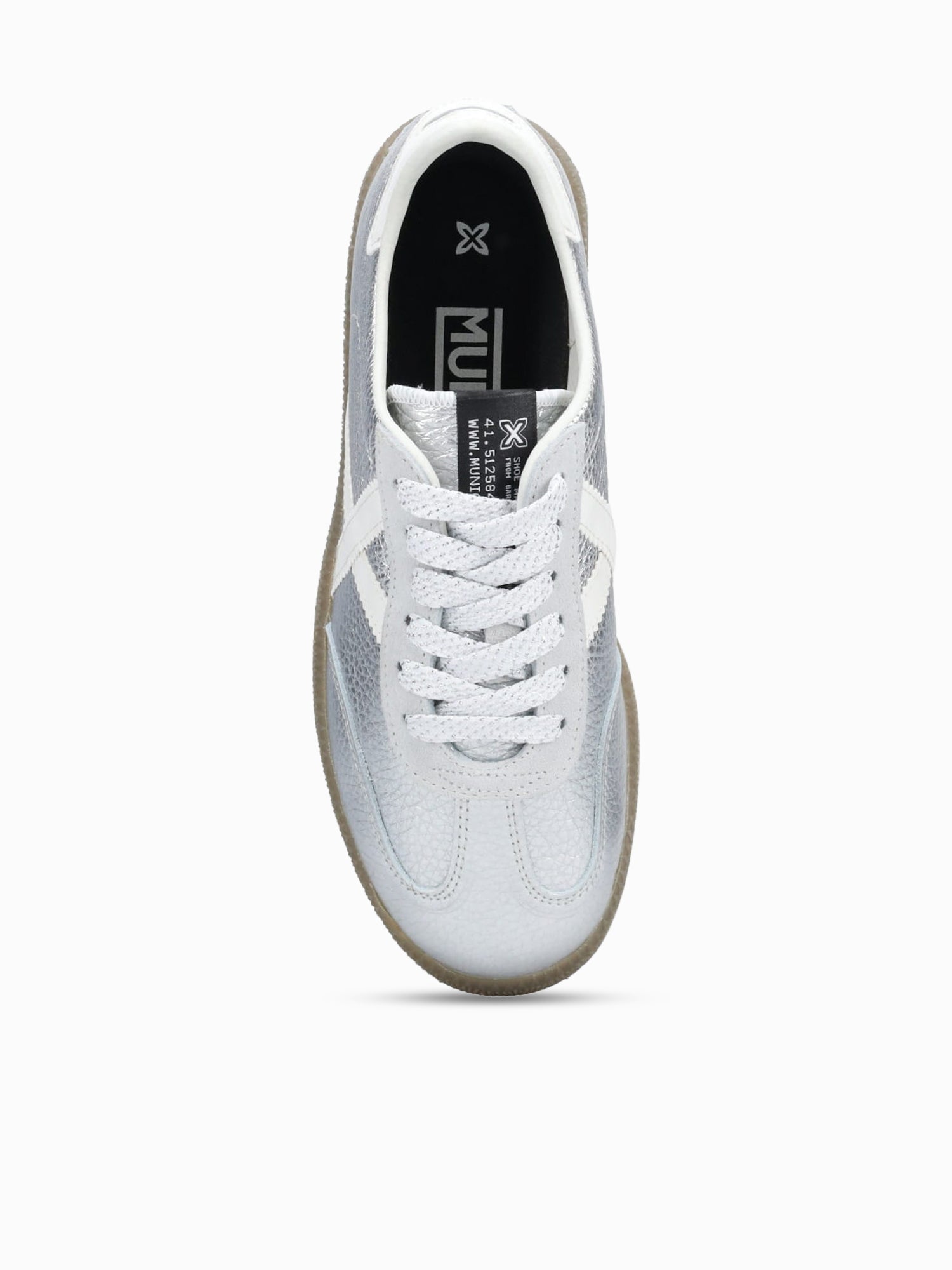 Barru Woman Plata Blacno leather Silver / 36 / M