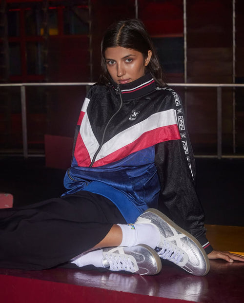 Barru Woman Plata Blacno leather