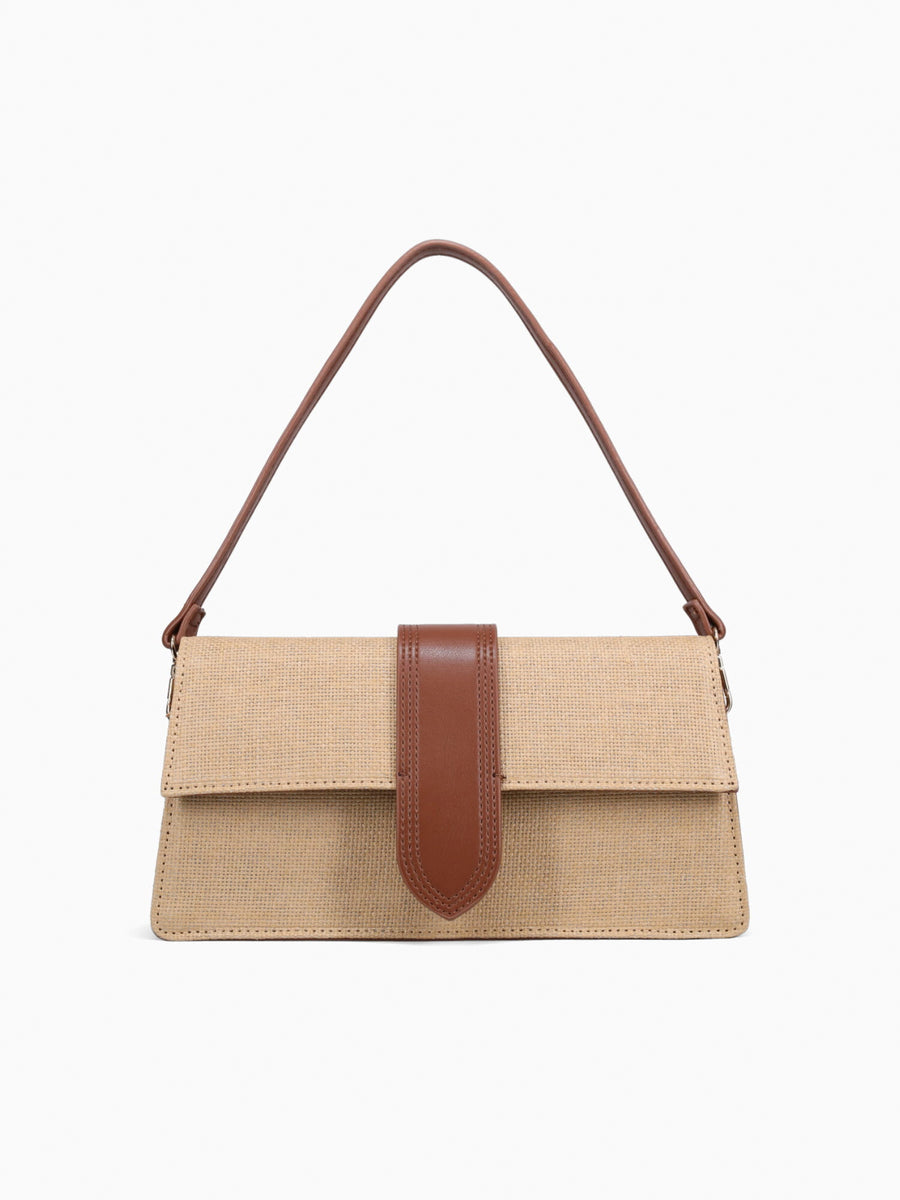 Violet  Straw Natural Tan Tan