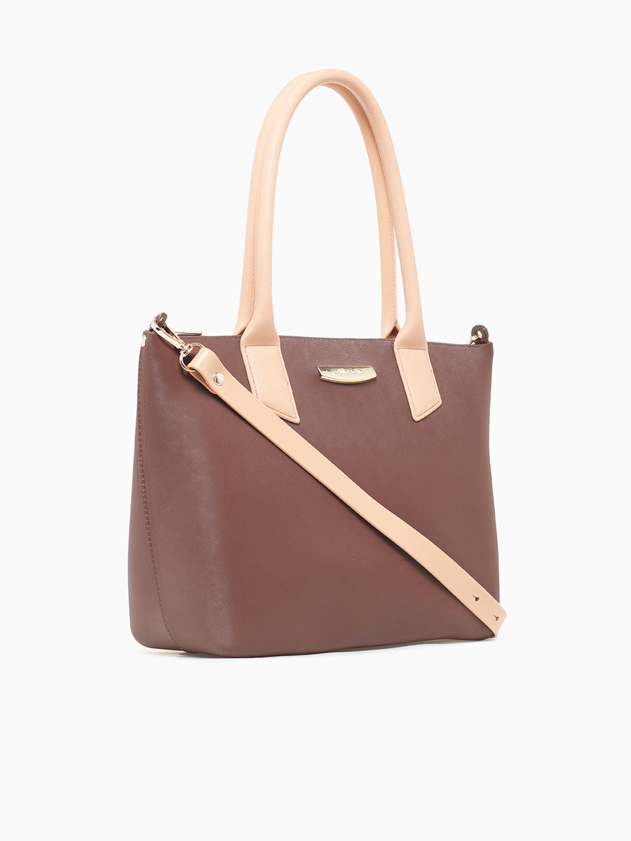 Shopping Tote Brown Brown