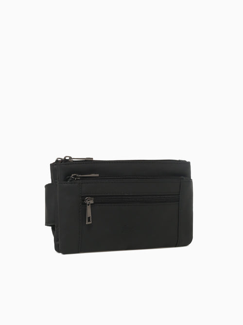 Federico Black Leather Black