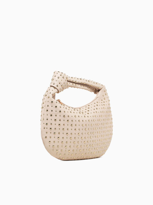 Brigitte Studded Large Bone Light Beige