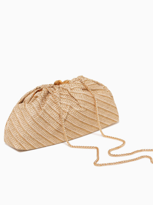 Brisa Clutch Natural Gold Gold