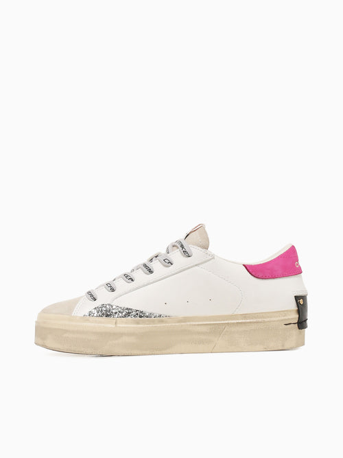 Distressed Platform White Beige Pink lea White / 36 / M