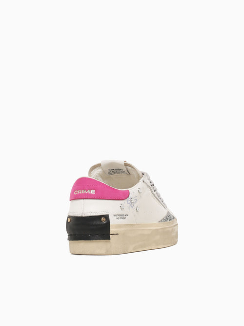 Distressed Platform White Beige Pink lea White / 36 / M