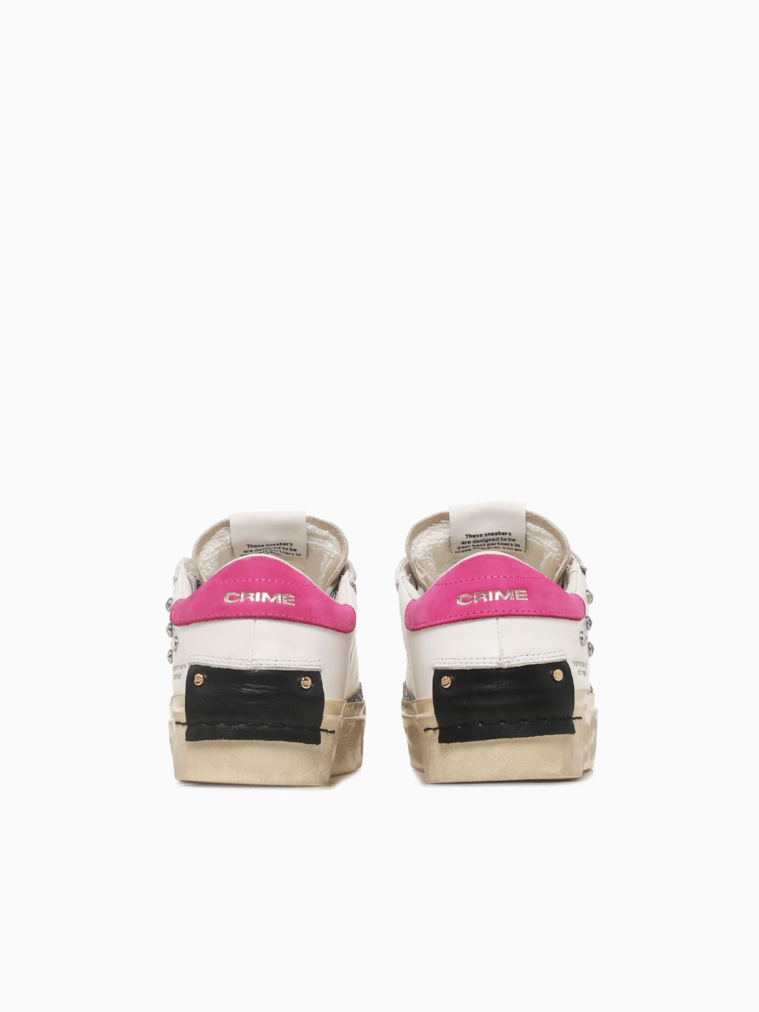 Distressed Platform White Beige Pink lea White / 36 / M
