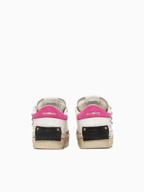 Distressed Platform White Beige Pink lea White / 36 / M