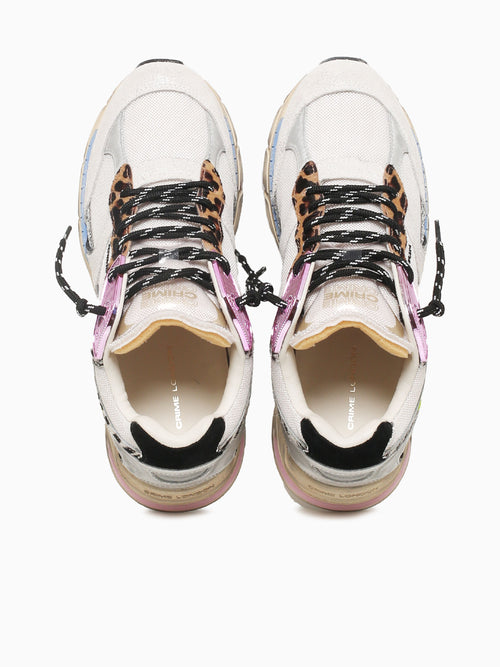 Fugitive White Animalier leather Mesh Multi / 36 / M