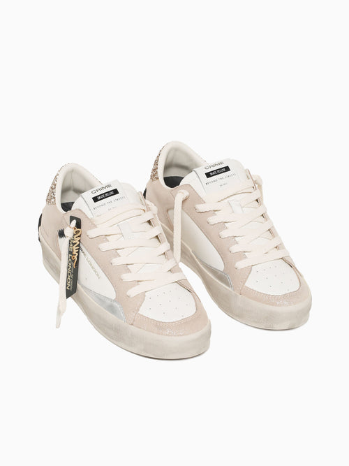 Sk8 Deluxe Heel Beige White suede Leathe Beige / 36 / M