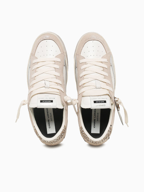 Sk8 Deluxe Heel Beige White suede Leathe Beige / 36 / M