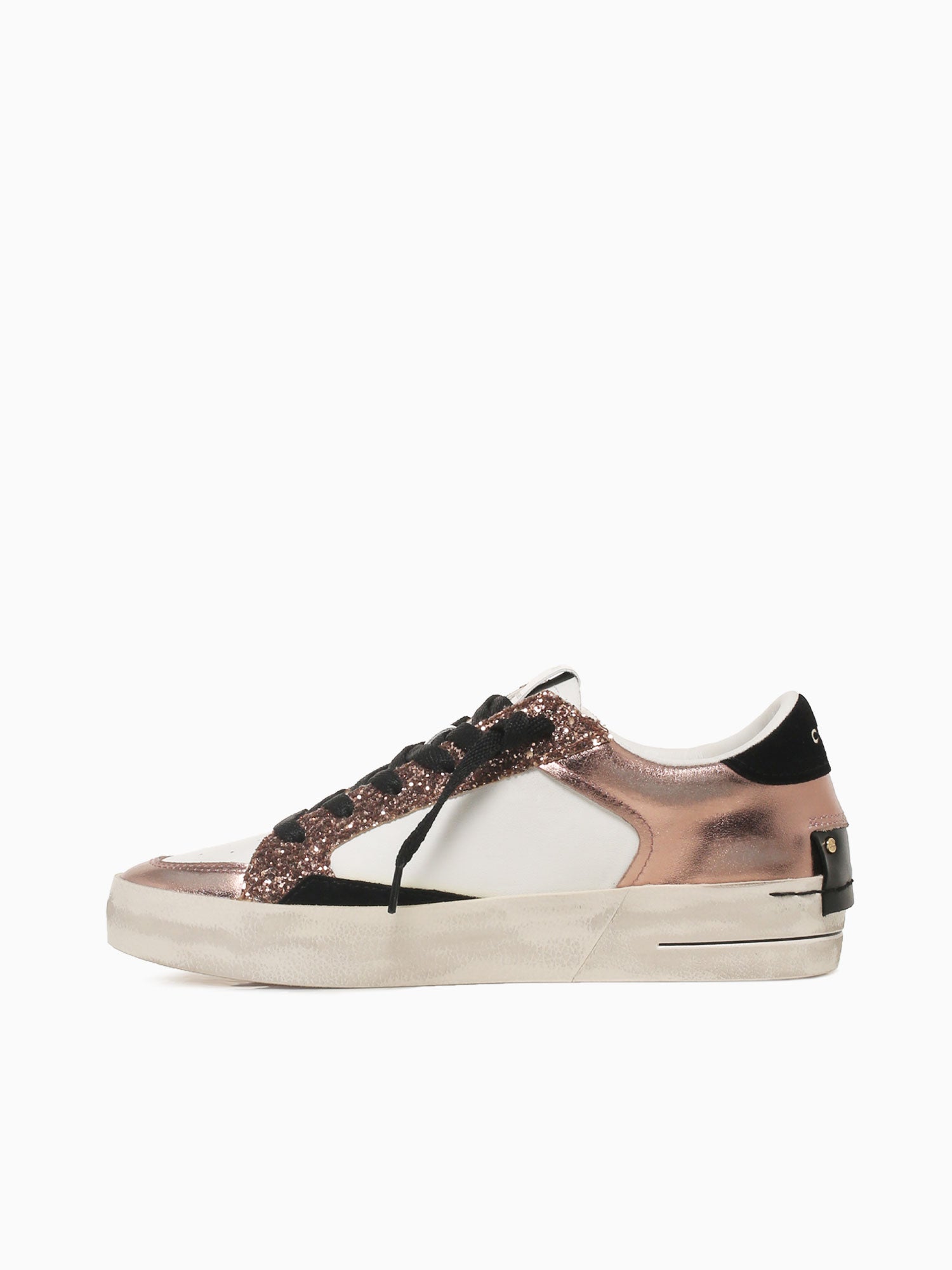 Sk8 Deluxe Bronze White leather Glitter Bronze / 36 / M