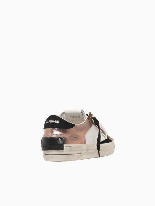 Sk8 Deluxe Bronze White leather Glitter Bronze / 36 / M