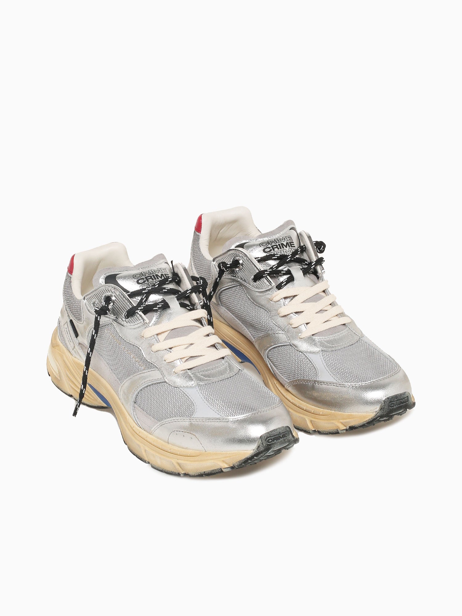 Fugitive Grey Silver mesh Leather Grey / 40 / M