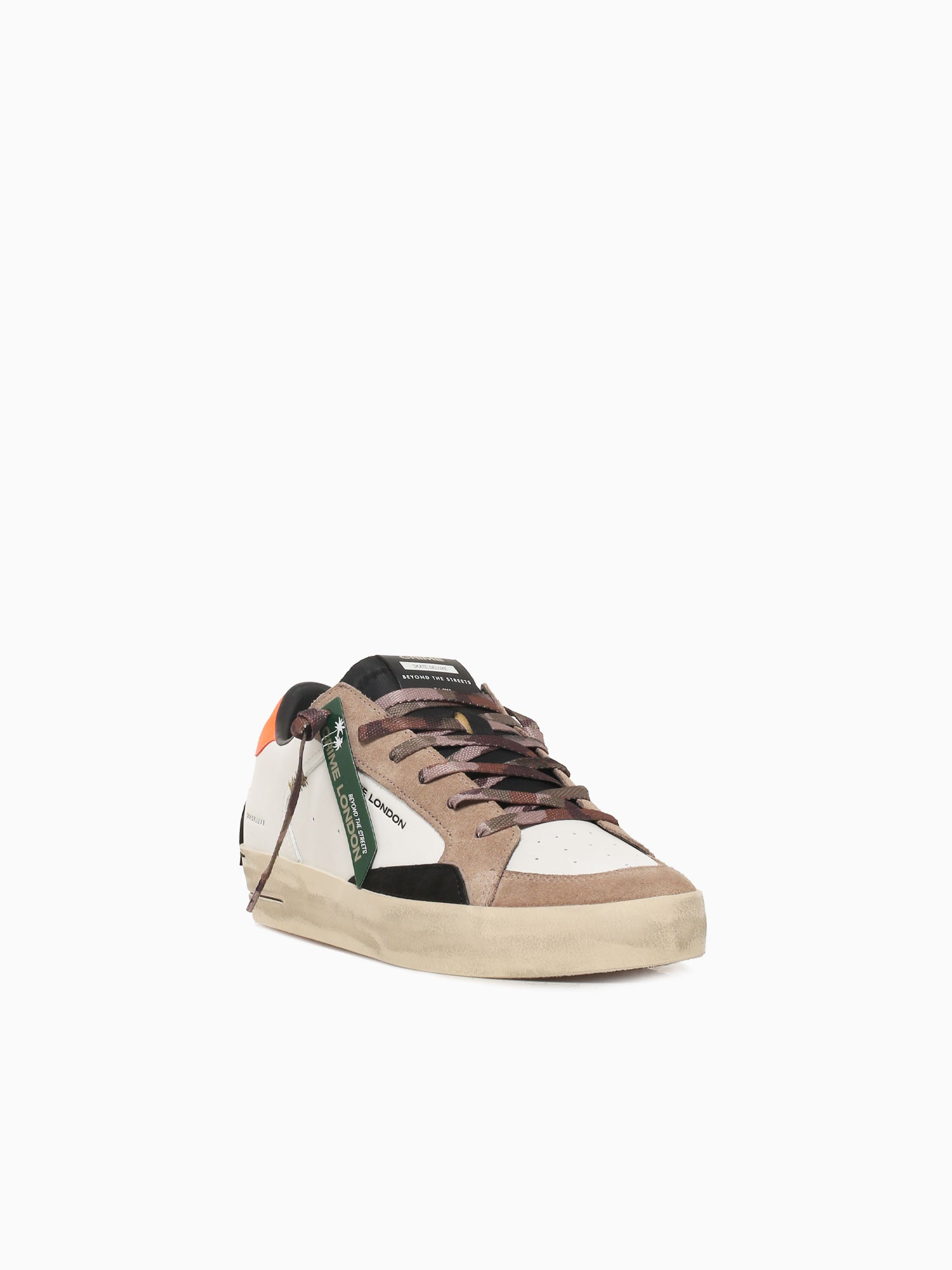 Sk8 Deluxe Beige White suede Leather Beige / 40 / M