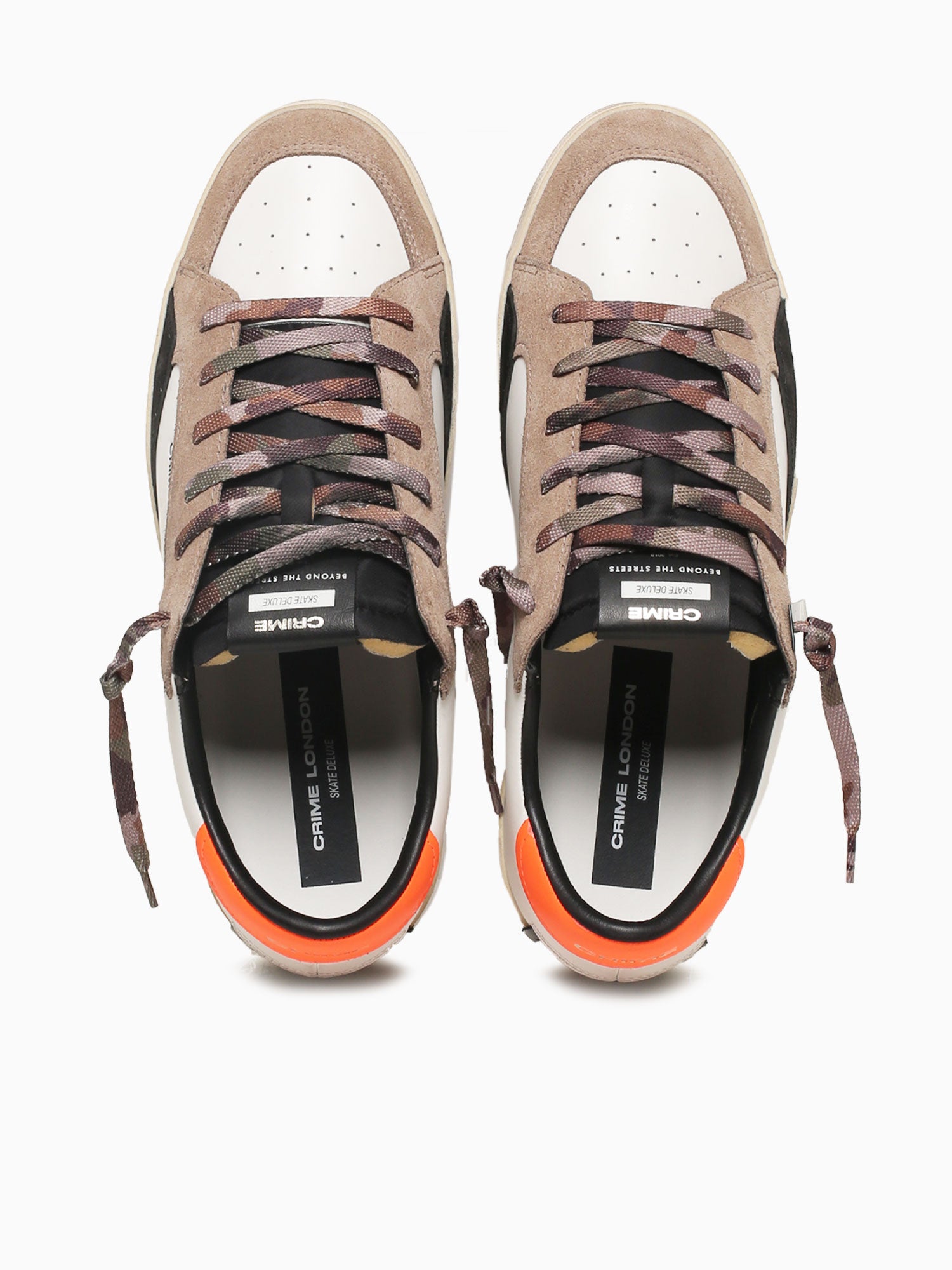 Sk8 Deluxe Beige White suede Leather Beige / 40 / M