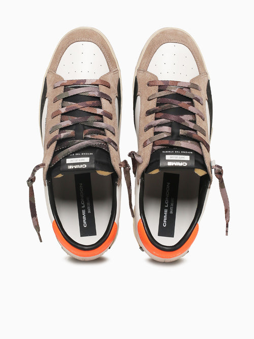 Sk8 Deluxe Beige White suede Leather Beige / 40 / M