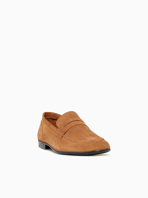 Lastra Unlined Cognac Suede Tan / 7 / M
