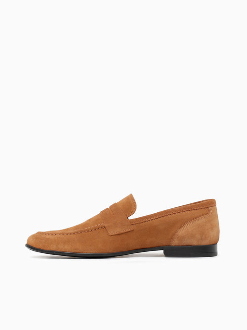 Lastra Unlined Cognac Suede Tan / 7 / M