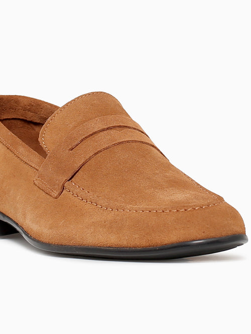 Lastra Unlined Cognac Suede Tan / 7 / M