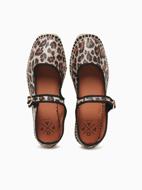 Lira Leopardo Leopardo Negro Lona Black Brown / 5 / M