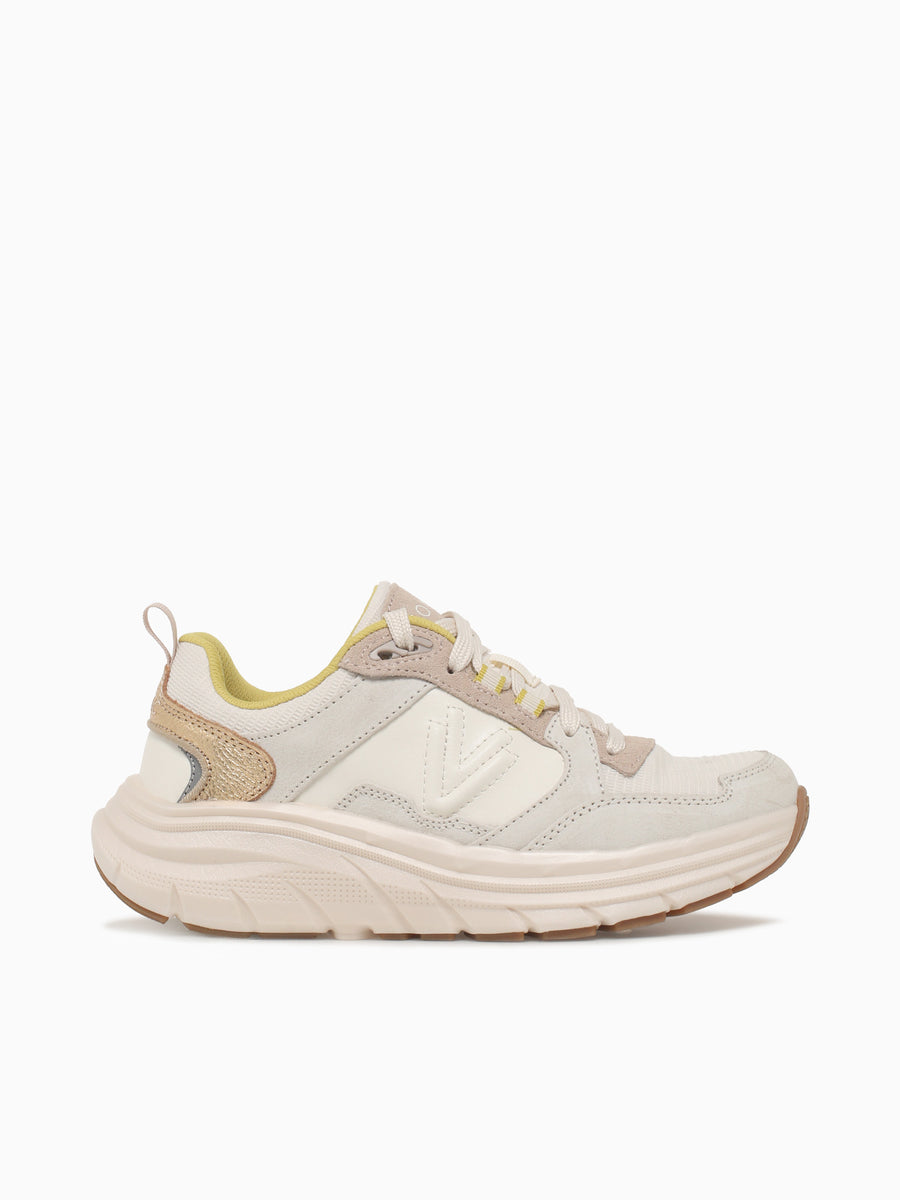 Walk Max Skyline Ivory Gold leather Off White / 5 / M