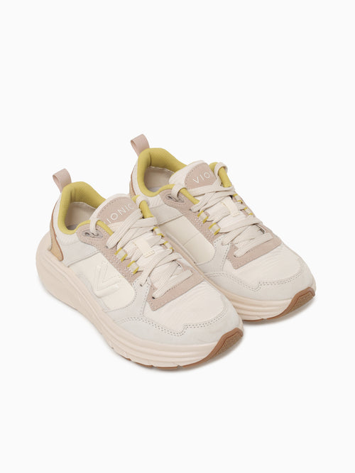 Walk Max Skyline Ivory Gold leather Off White / 5 / M