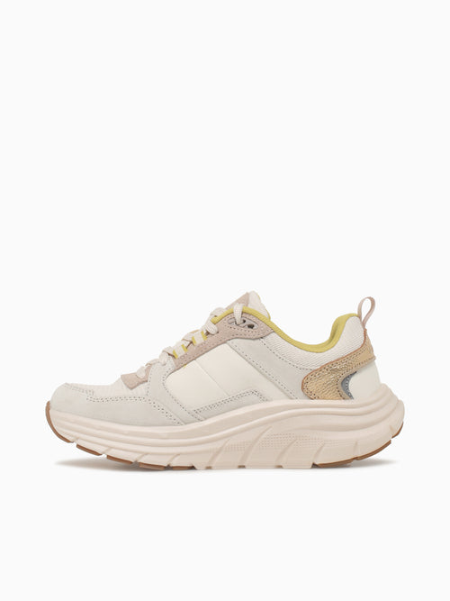 Walk Max Skyline Ivory Gold leather Off White / 5 / M