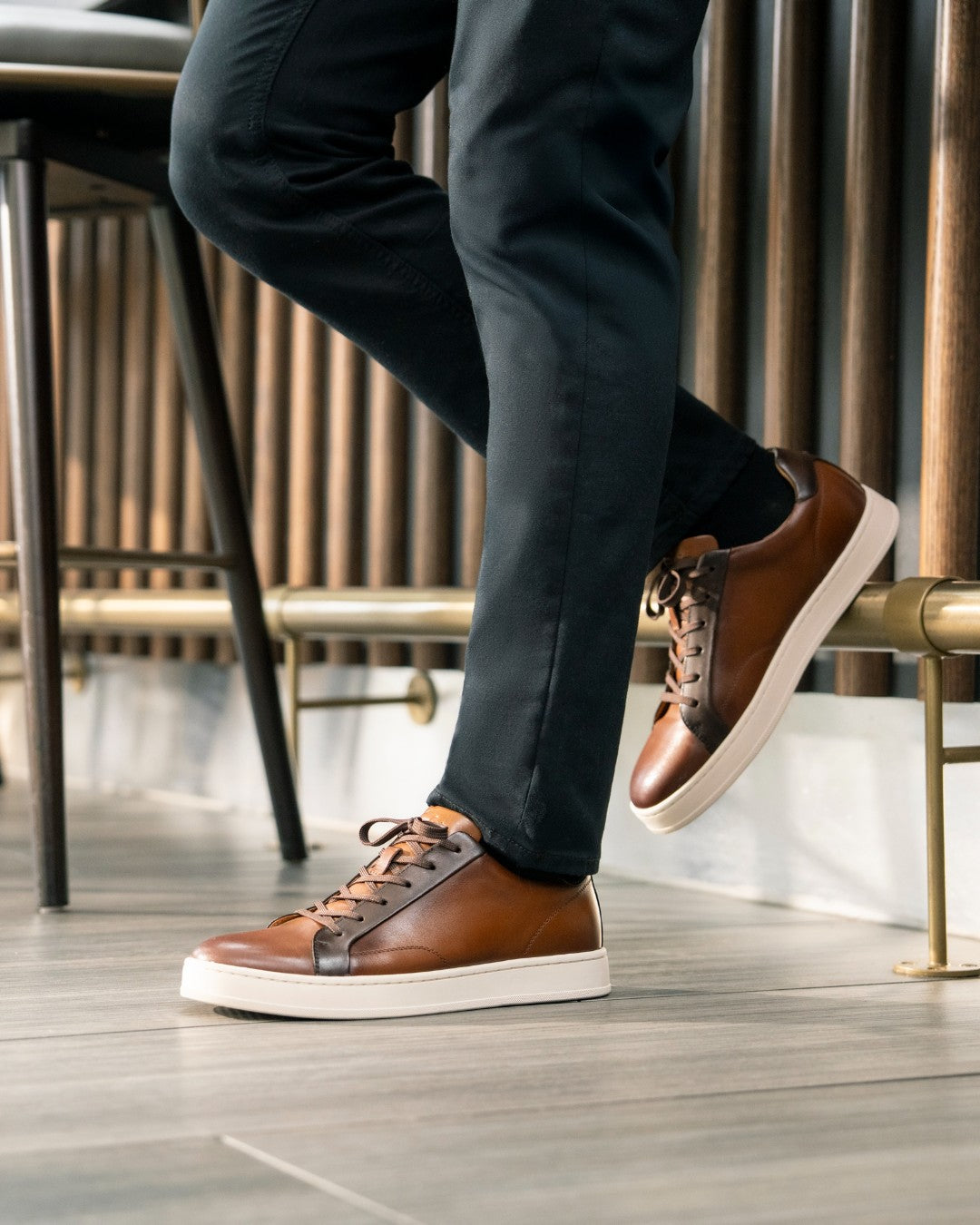 Monopoli Lace To Toe Cognac Brown smooth