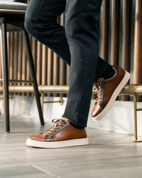 Monopoli Lace To Toe Cognac Brown smooth