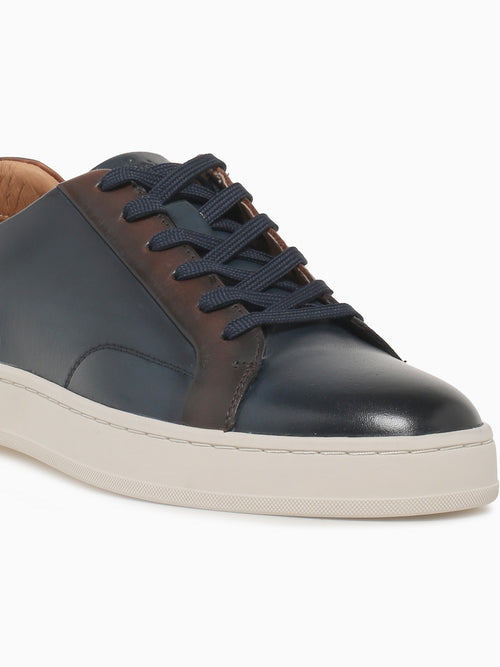 Monopoli Lace To Toe Navy Cognac smooth Navy / 7 / M