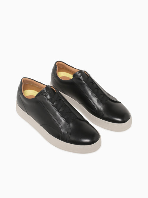 Monopoli Elastic Black Smooth Leather Black / 7 / M